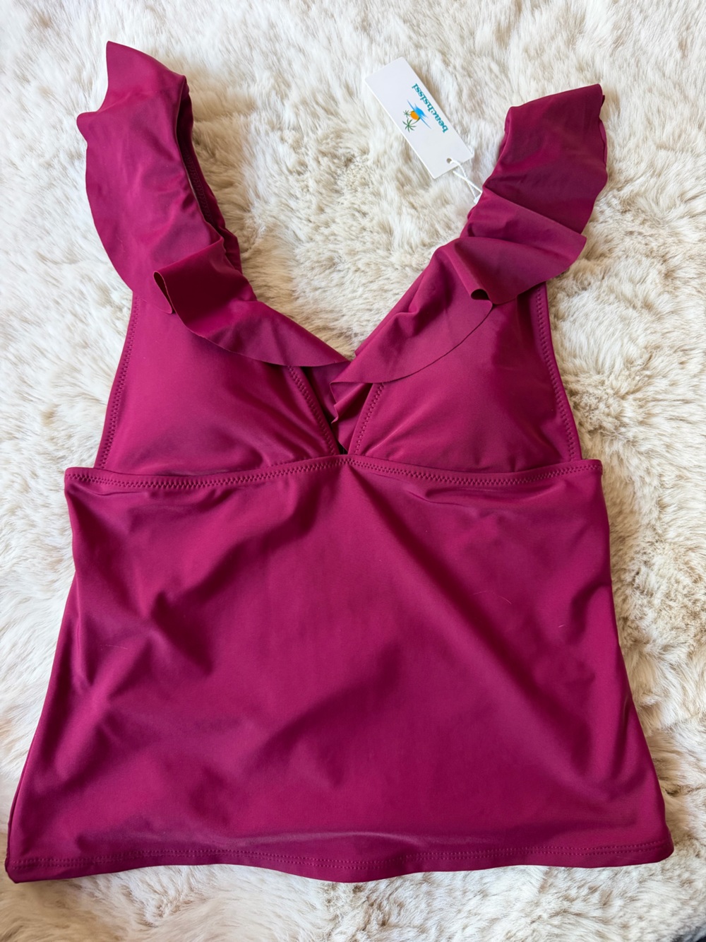 Beachsissi Swim Tank - Berry Pink